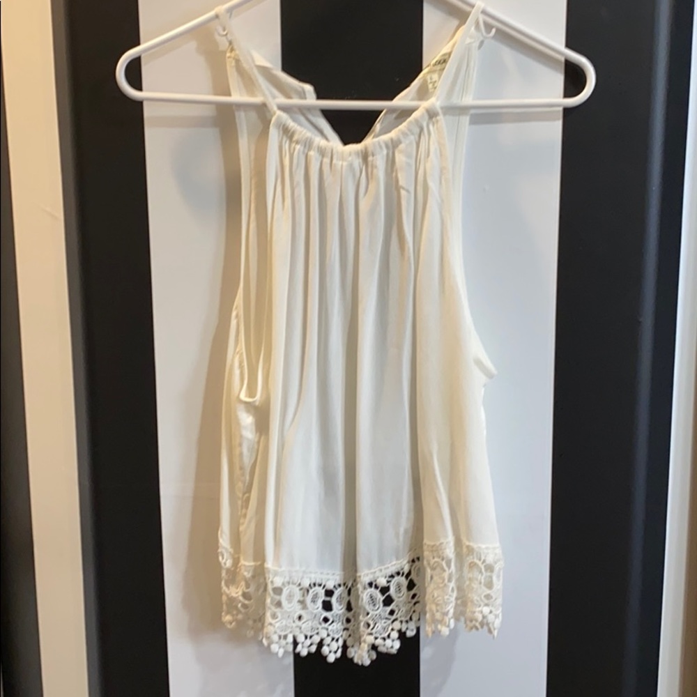 Crochet crop tank